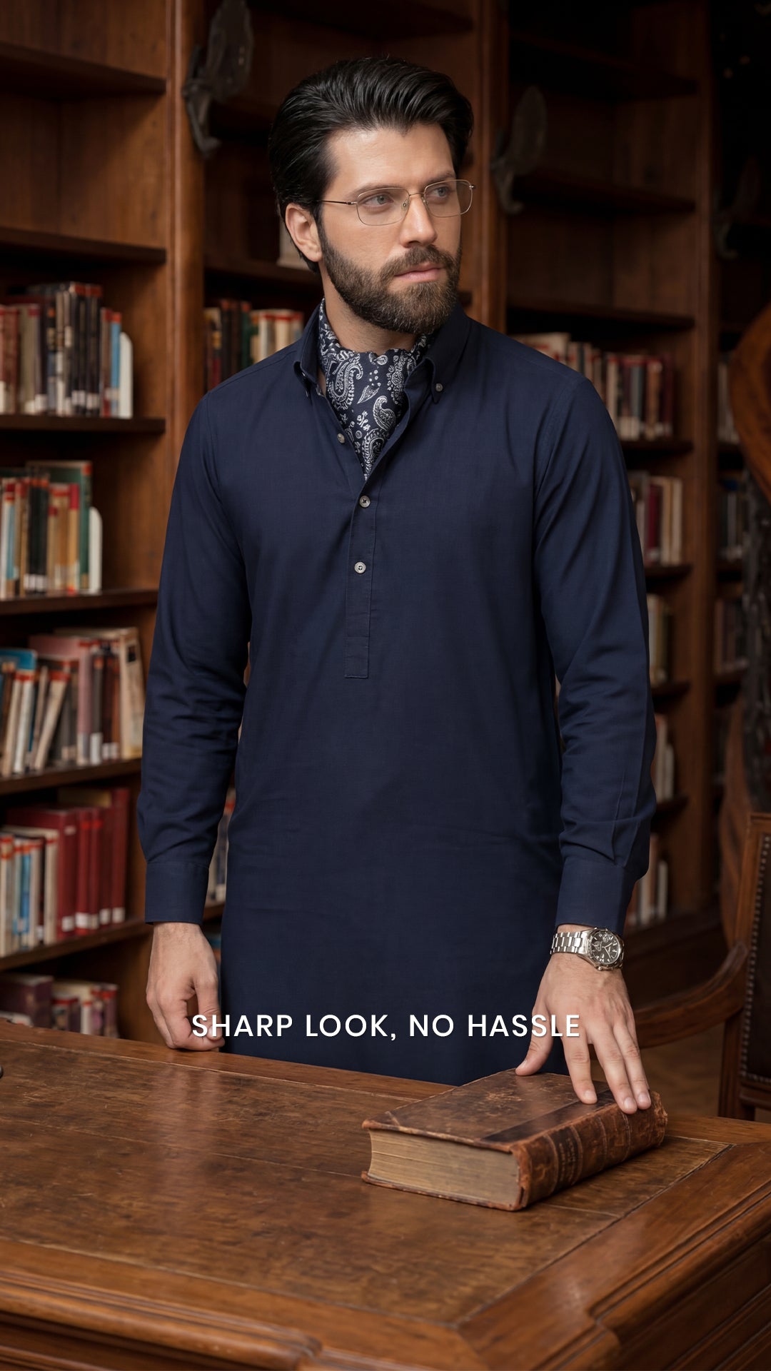TOYOBO FINISH WASH & WEAR - NAVY BLUE